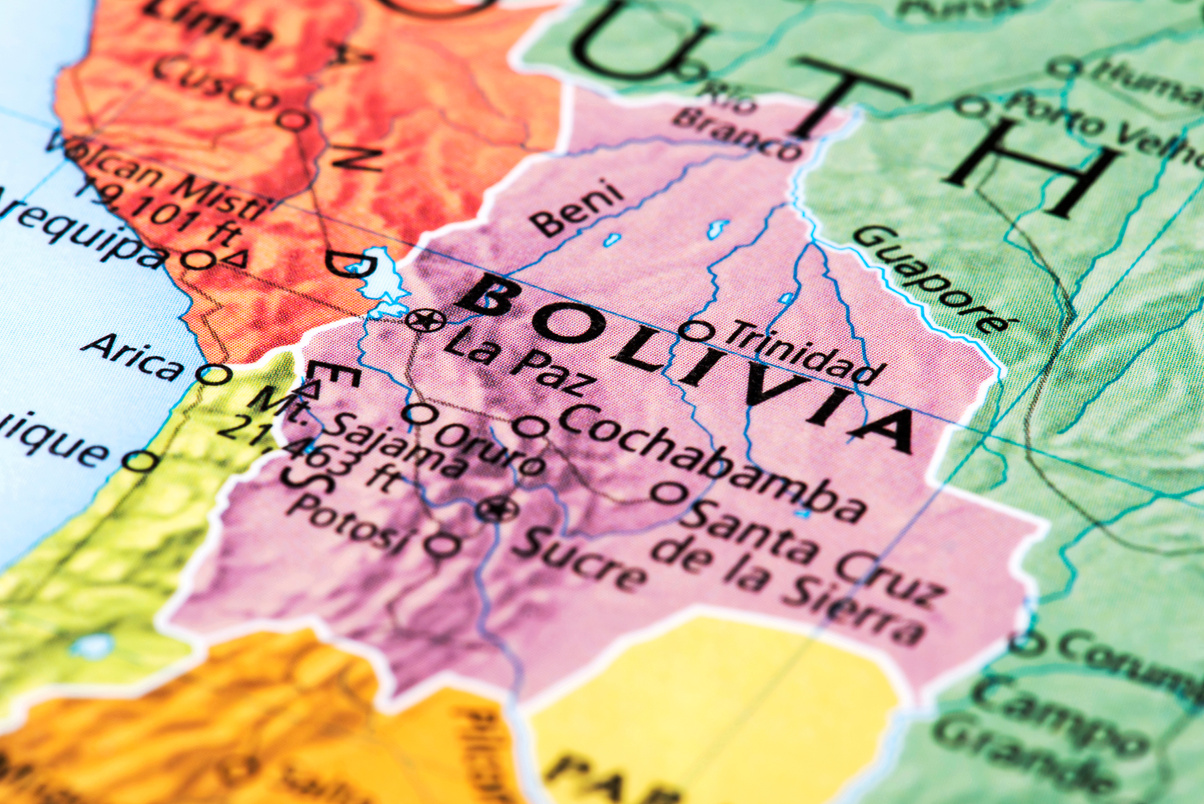 Map of Bolivia