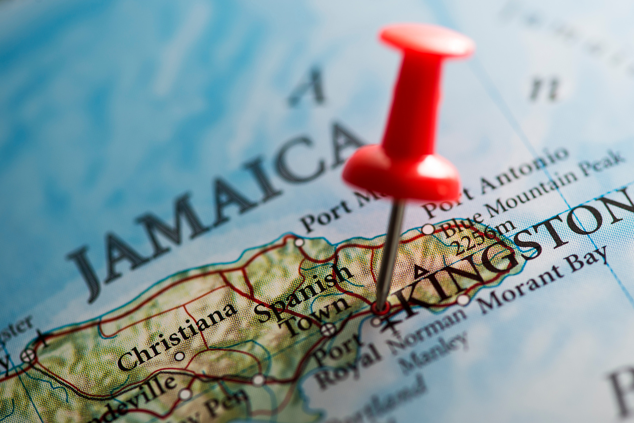 Kingston, Jamaica Pinned on Map